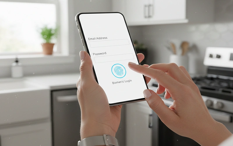 Schermata di registrazione e login nell'app Better Lottomatica